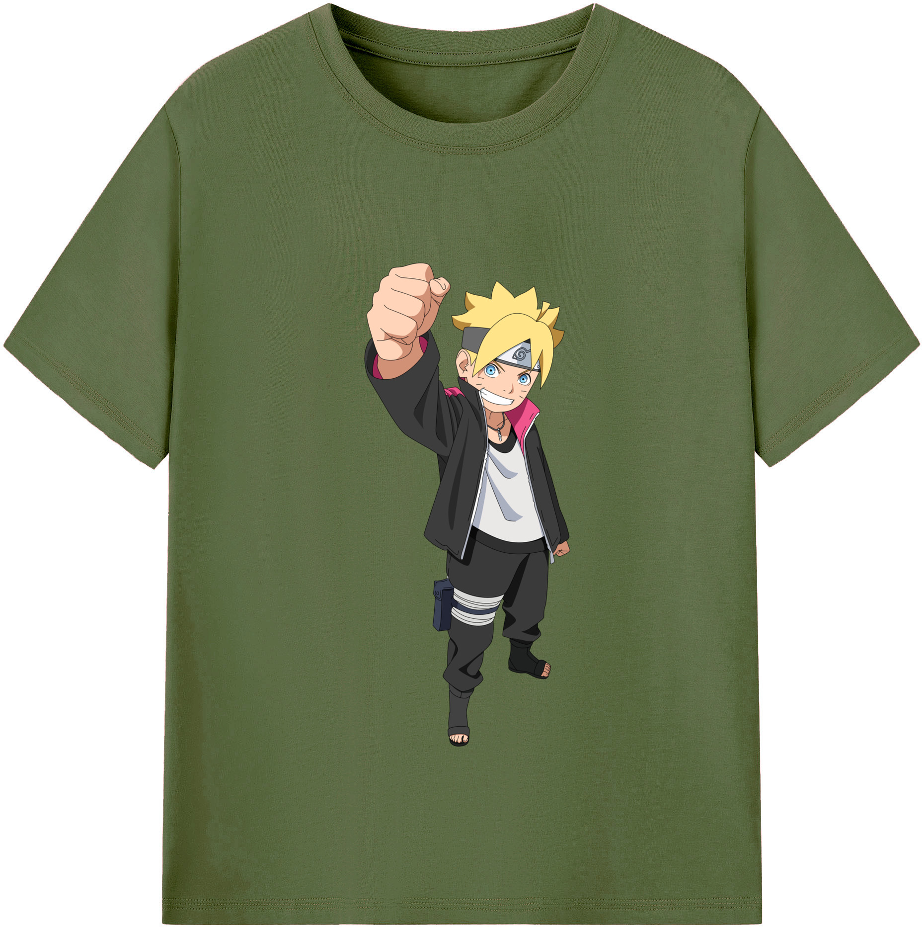 （画像用） NARUTO -ナルト- うずまき ボルト Uzumaki Boruto 綿100％半袖Tシャツ（フロントプリント）